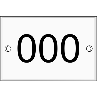 Custom Room Number Sign