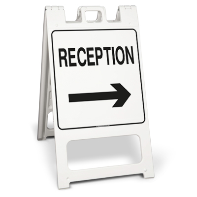 Reception direction sign